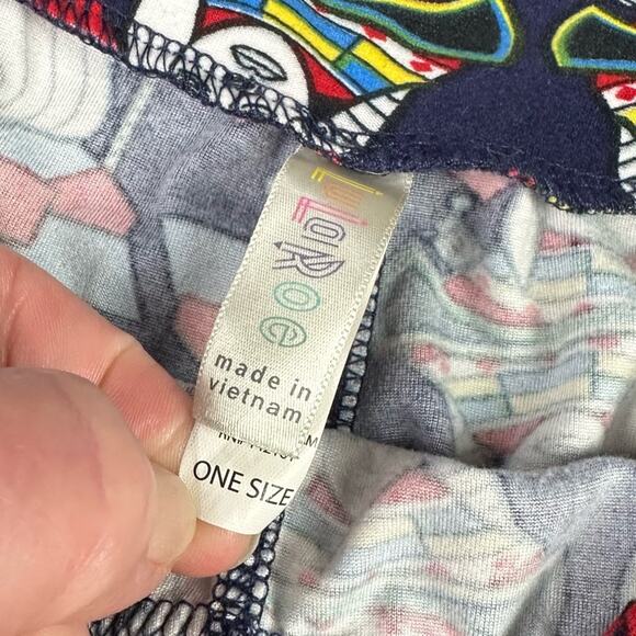 LuLaRoe King Queen Card Leggings One Size - Picture 5 of 6